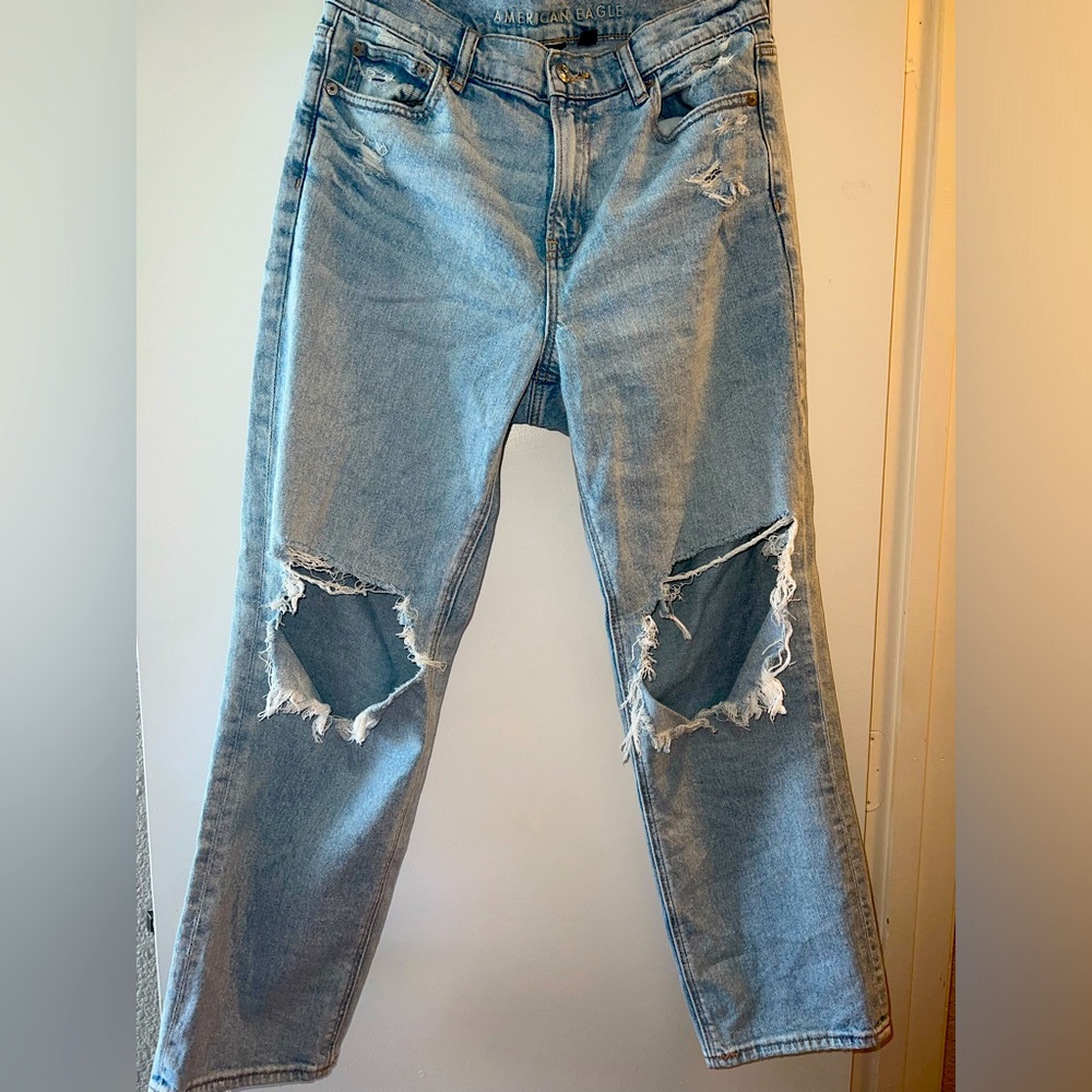 AE Super high rise Ankle Straight Jean